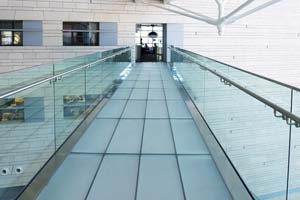 Stainless steel and glass balustrade